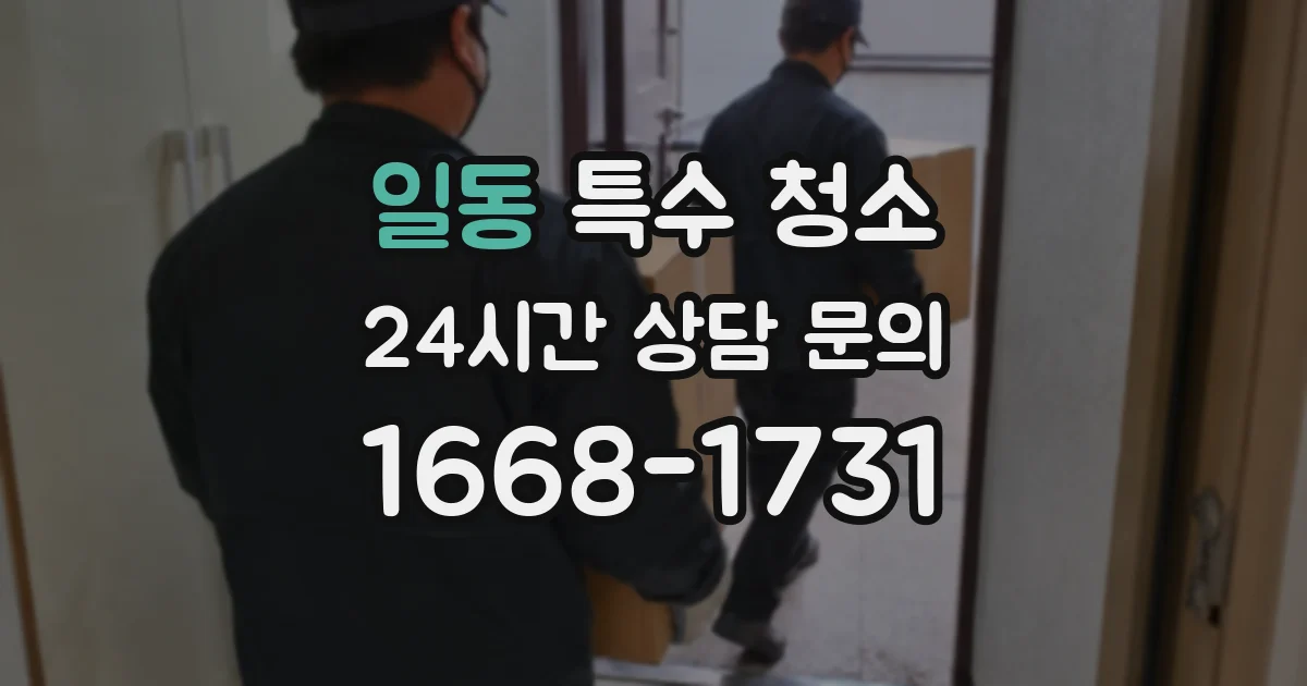일동 특수 청소