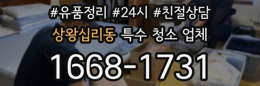 상왕십리동 특수 청소 업체