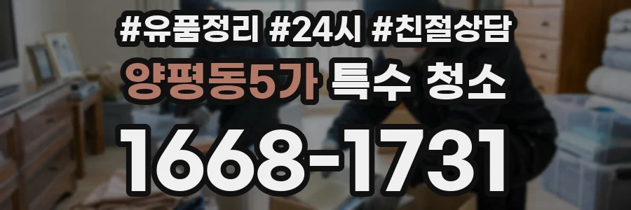 양평동5가 특수 청소