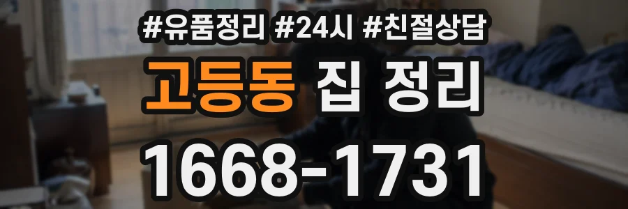 고등동 집 정리