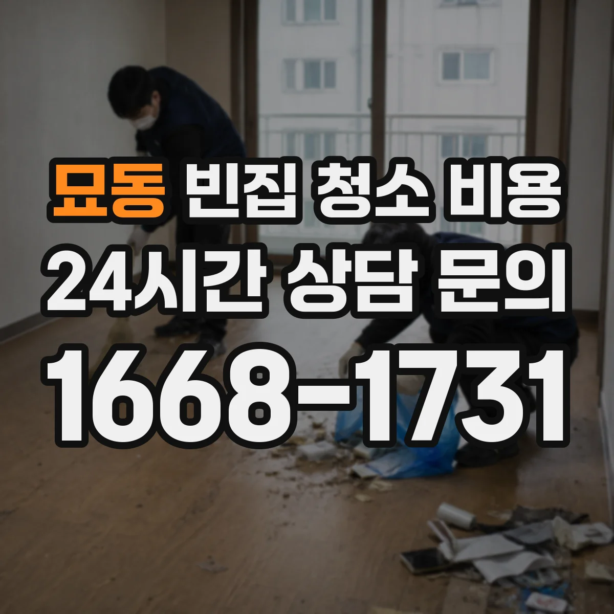 묘동 빈집 청소 비용