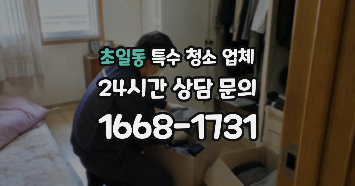 초일동 특수 청소 업체