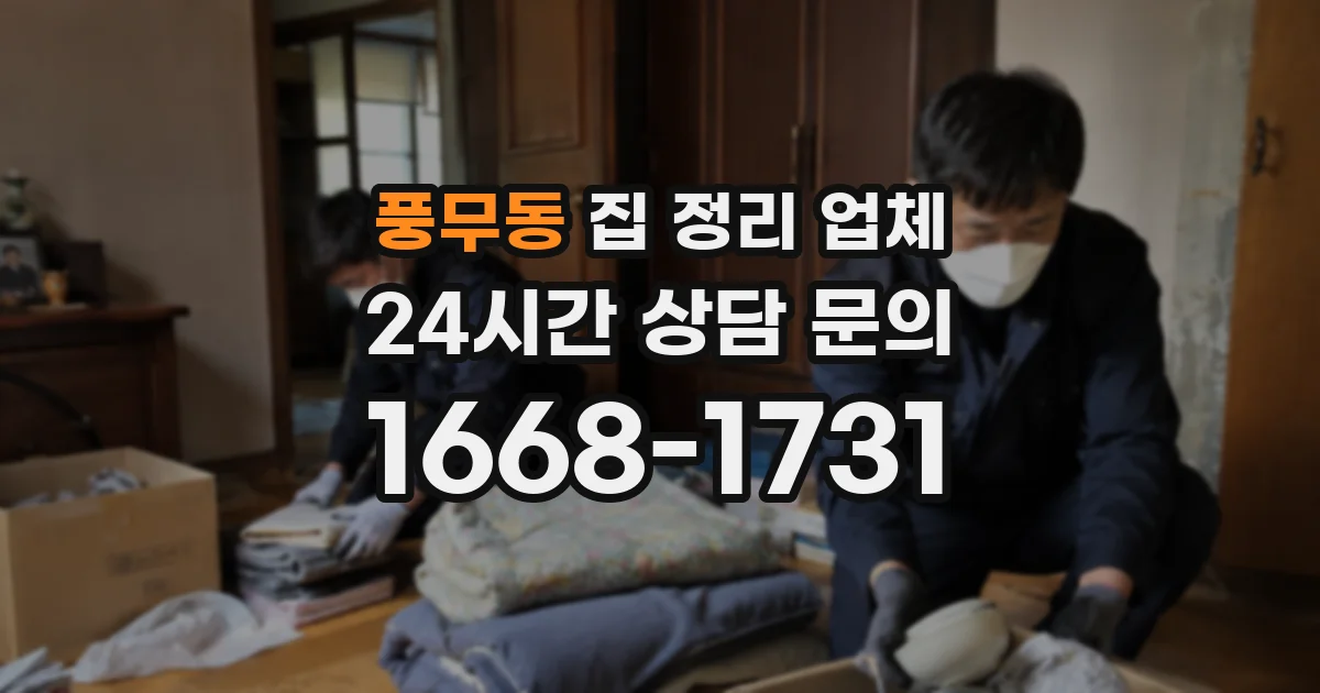 풍무동 집 정리 업체
