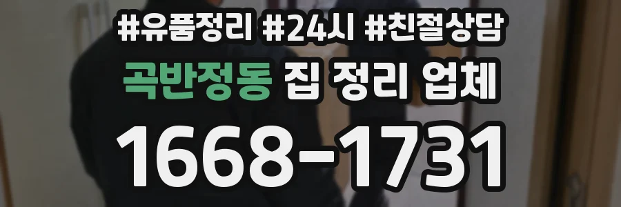 곡반정동 집 정리 업체