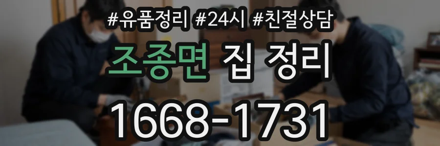 조종면 집 정리