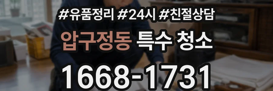 압구정동 특수 청소