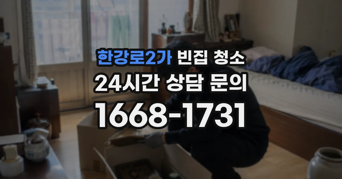 한강로2가 빈집 청소