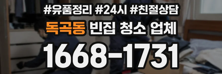 독곡동 빈집 청소 업체