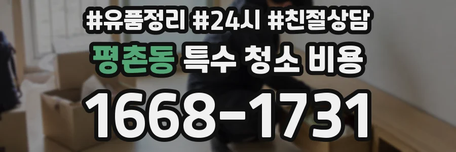 평촌동 특수 청소 비용