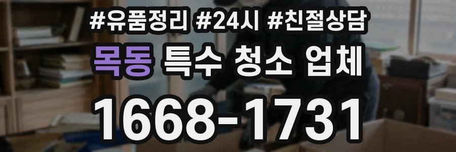 목동 특수 청소 업체