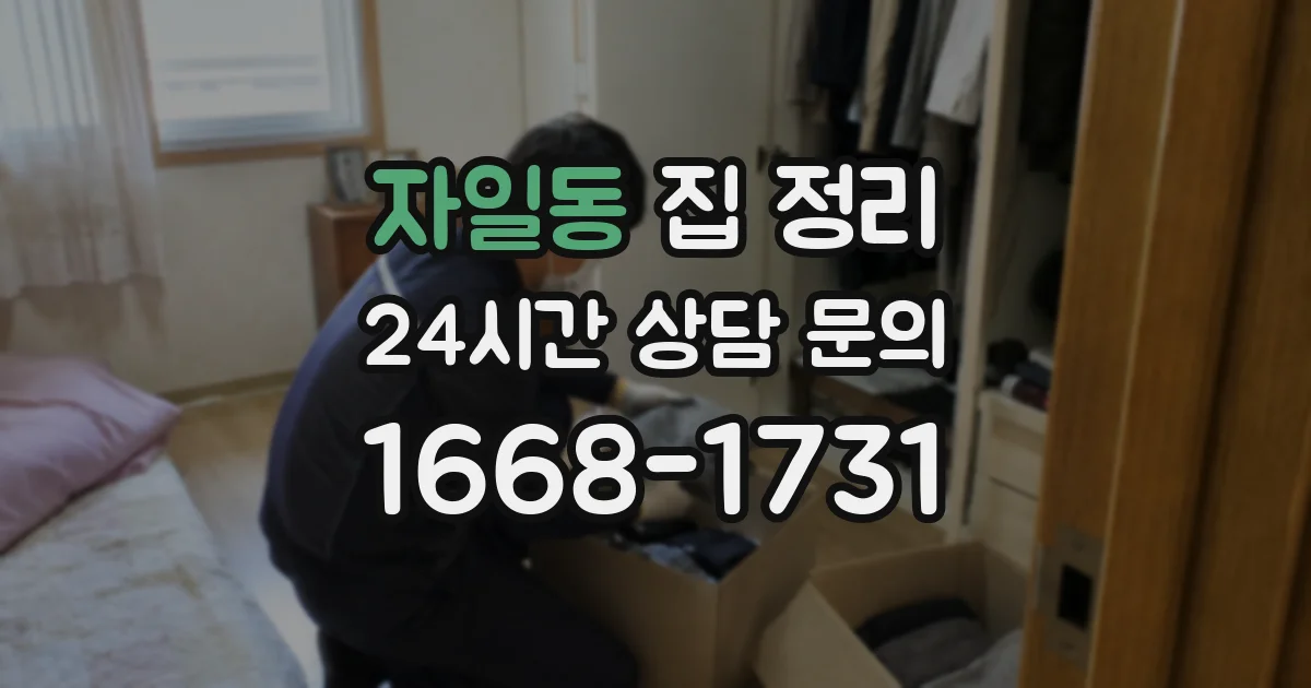 자일동 집 정리