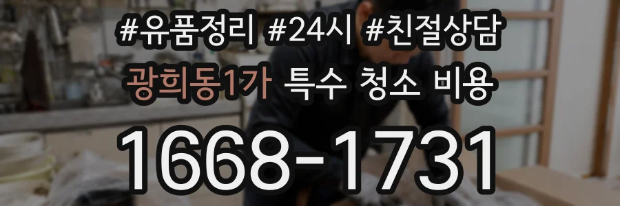 광희동1가 특수 청소 비용