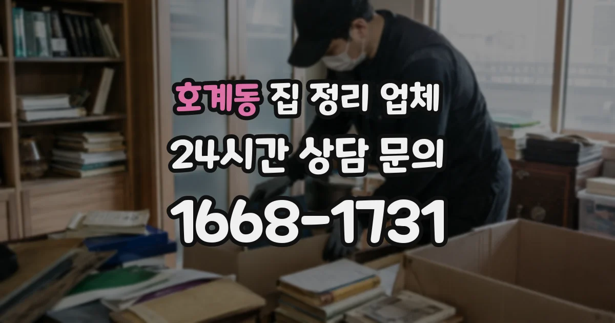 호계동 집 정리 업체