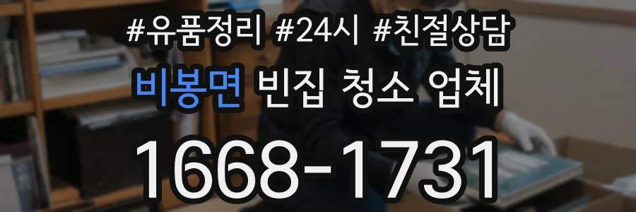 비봉면 빈집 청소 업체