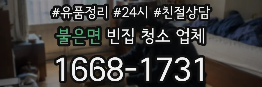 불은면 빈집 청소 업체