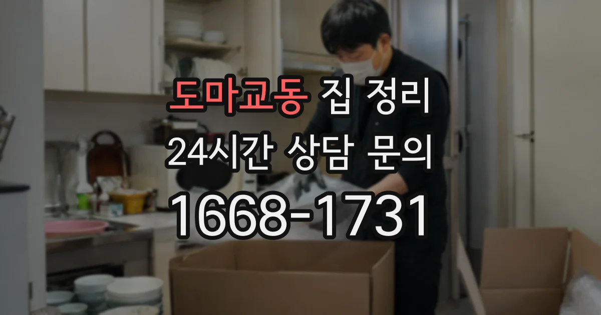 도마교동 집 정리