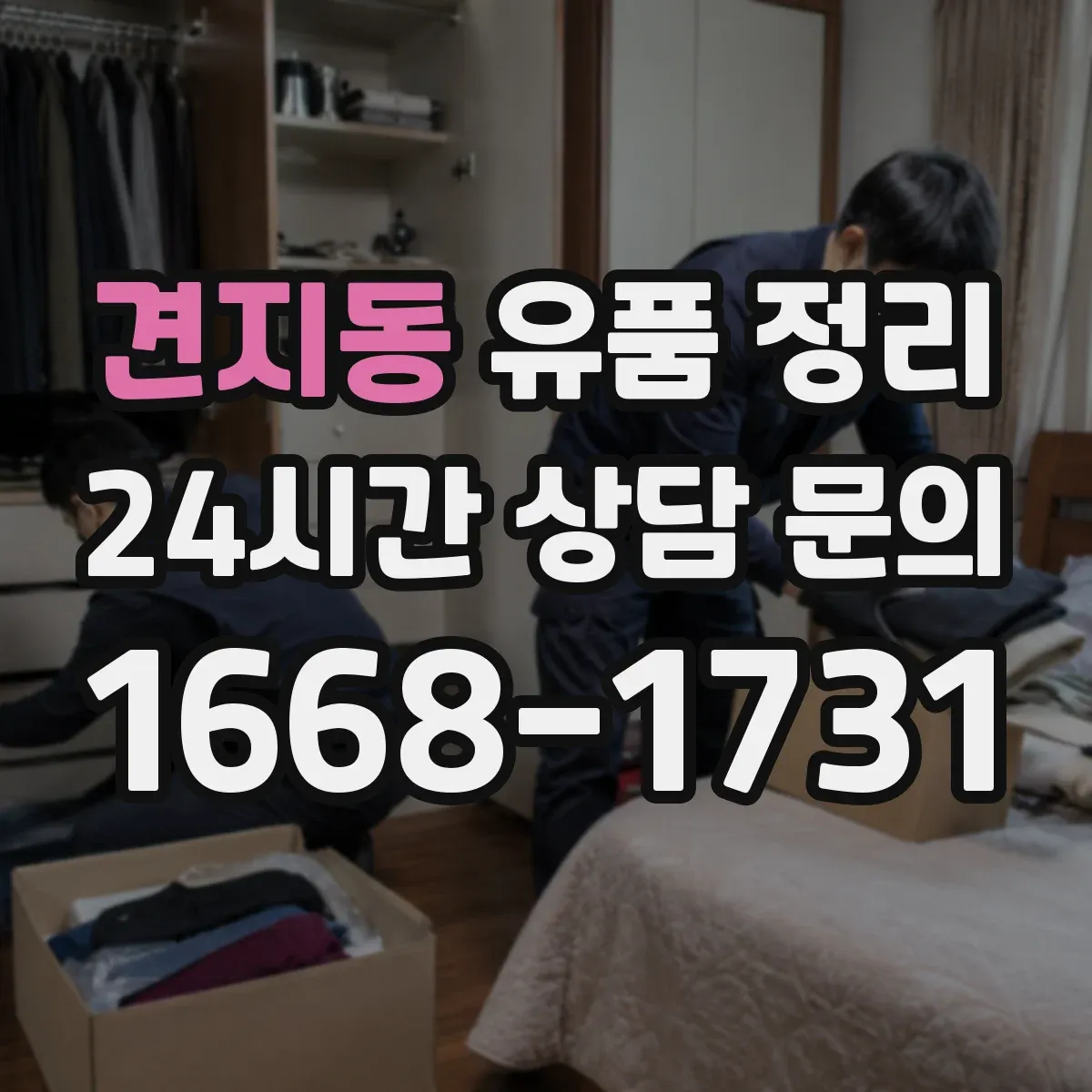 견지동 유품 정리