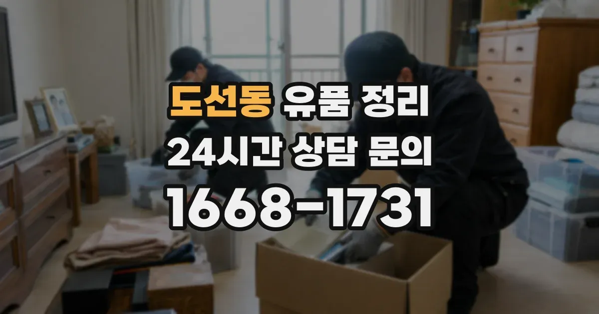 도선동 유품 정리