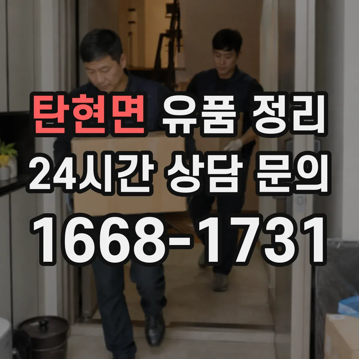 탄현면 유품 정리