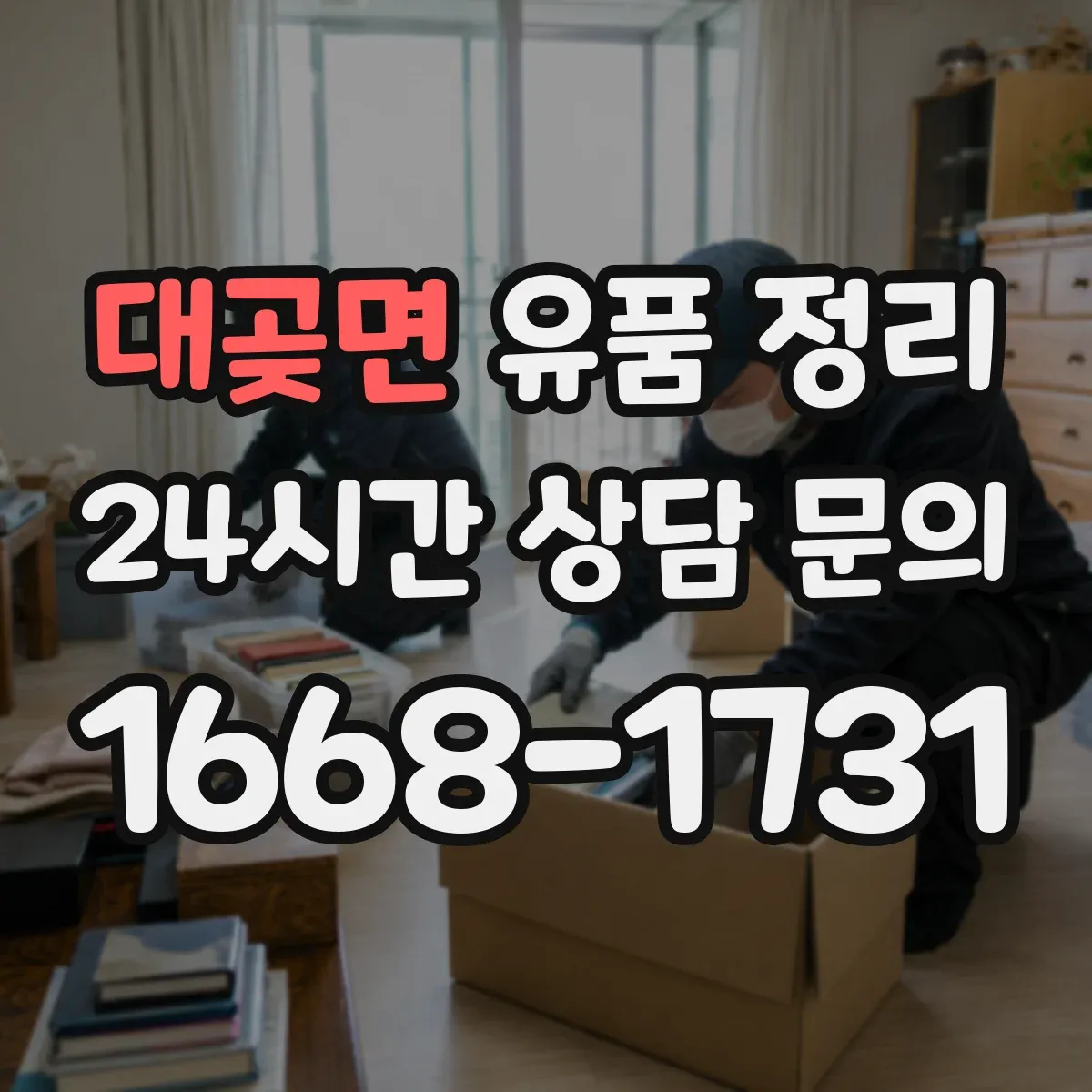 대곶면 유품 정리 사진 라벨링 예시와 보관 상자 선택