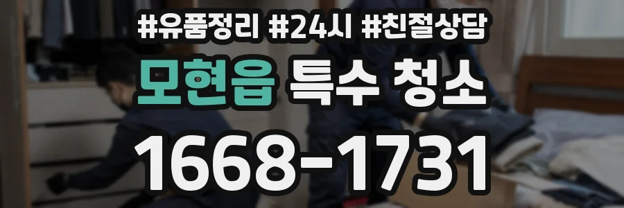 모현읍 특수 청소
