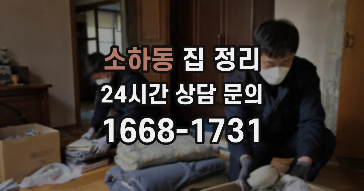 소하동 집 정리
