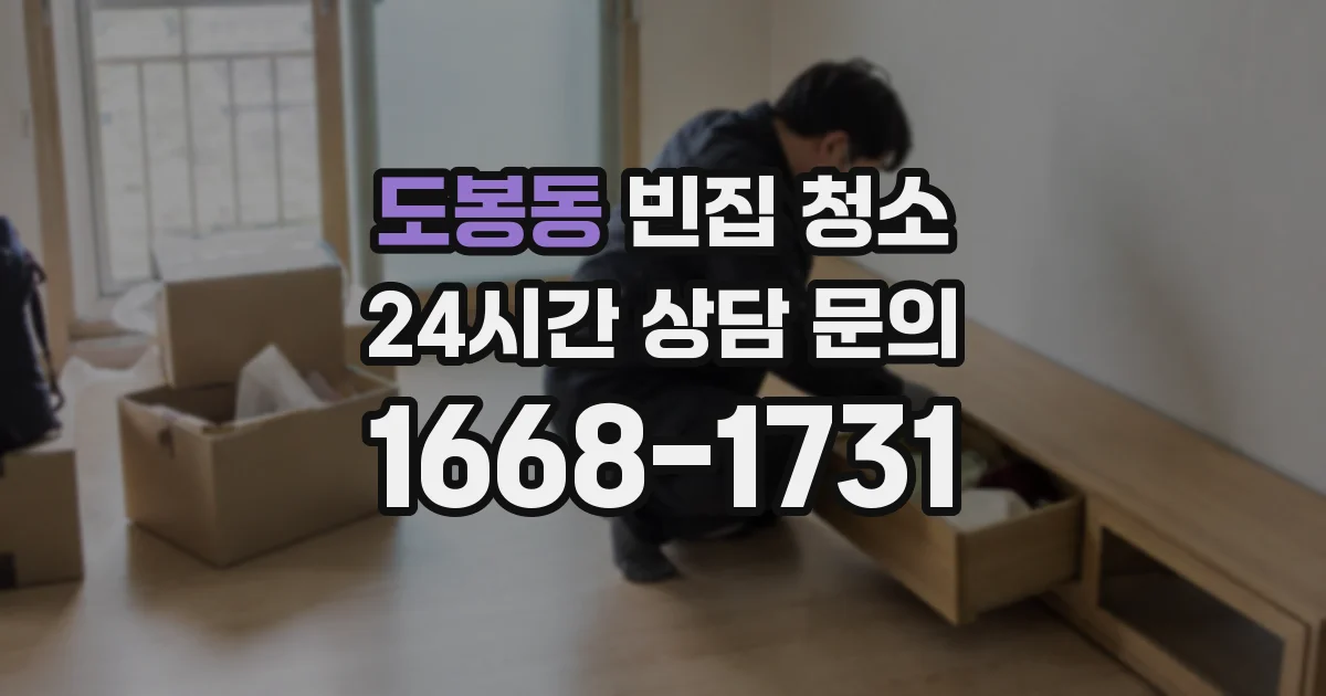 도봉동 빈집 청소