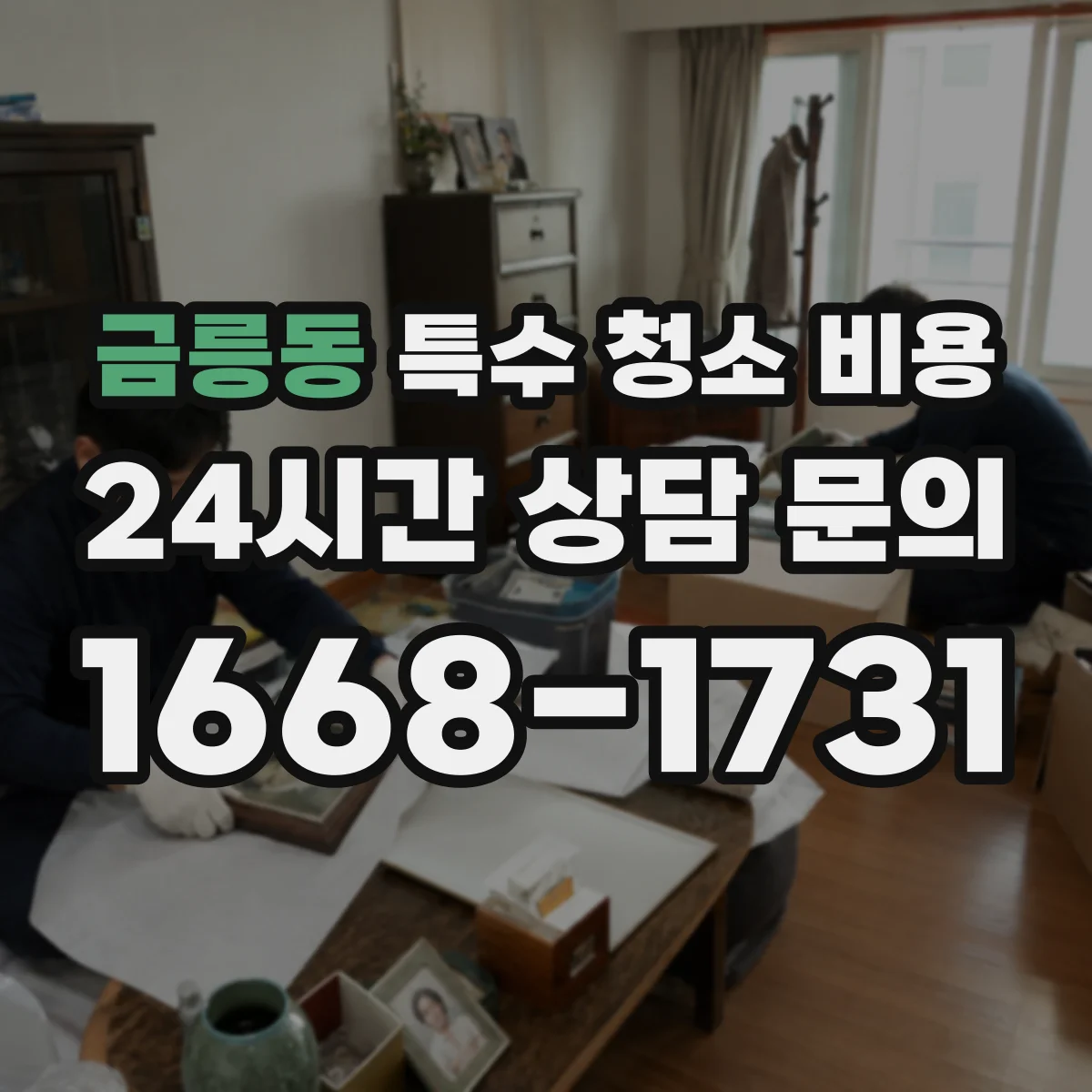 금릉동 특수 청소 비용