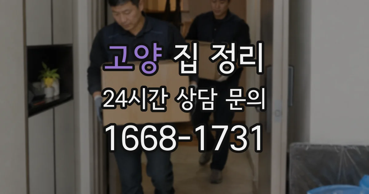 고양 집 정리