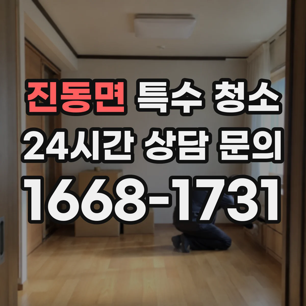 진동면 특수 청소