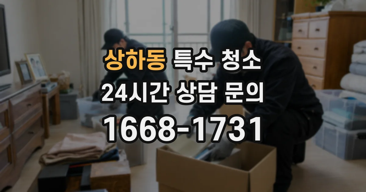 상하동 특수 청소