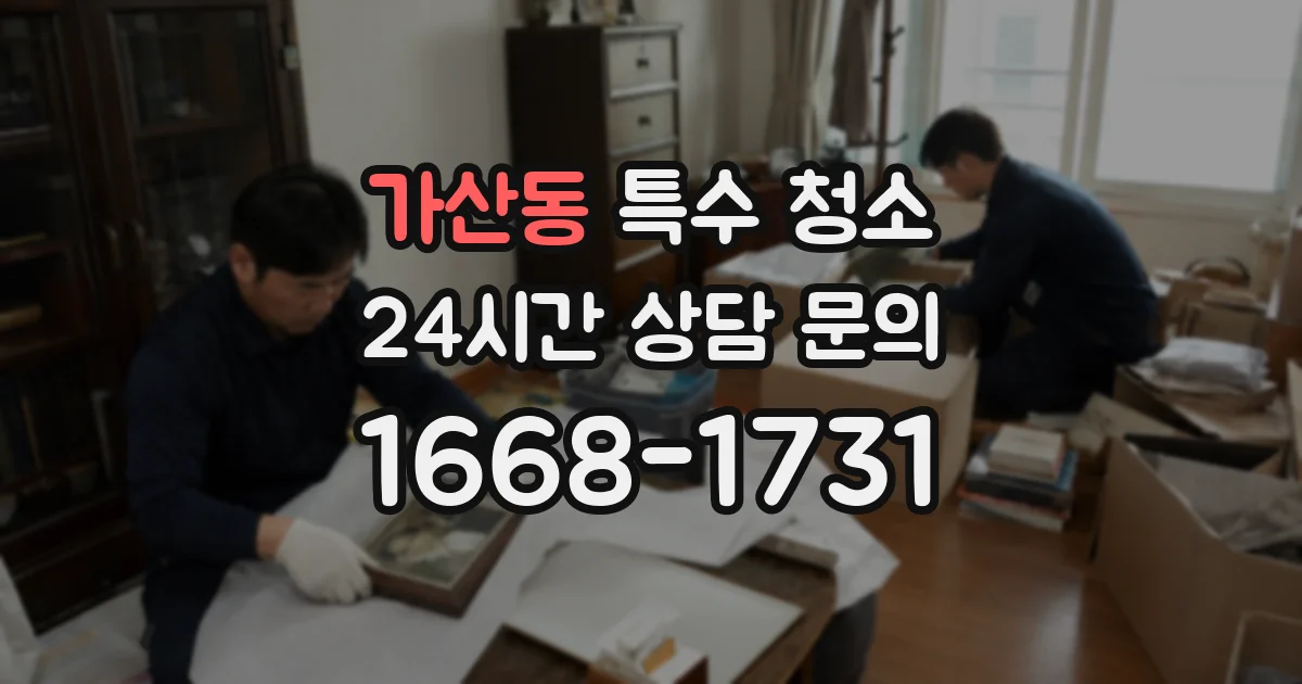 가산동 특수 청소