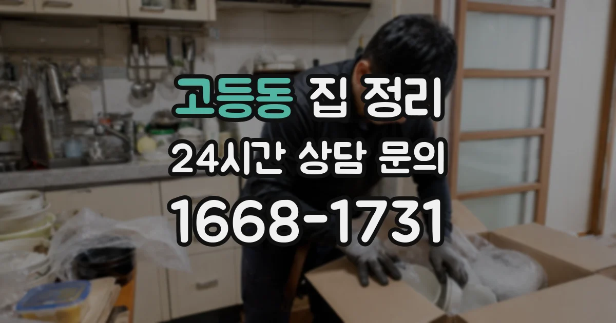 고등동 집 정리
