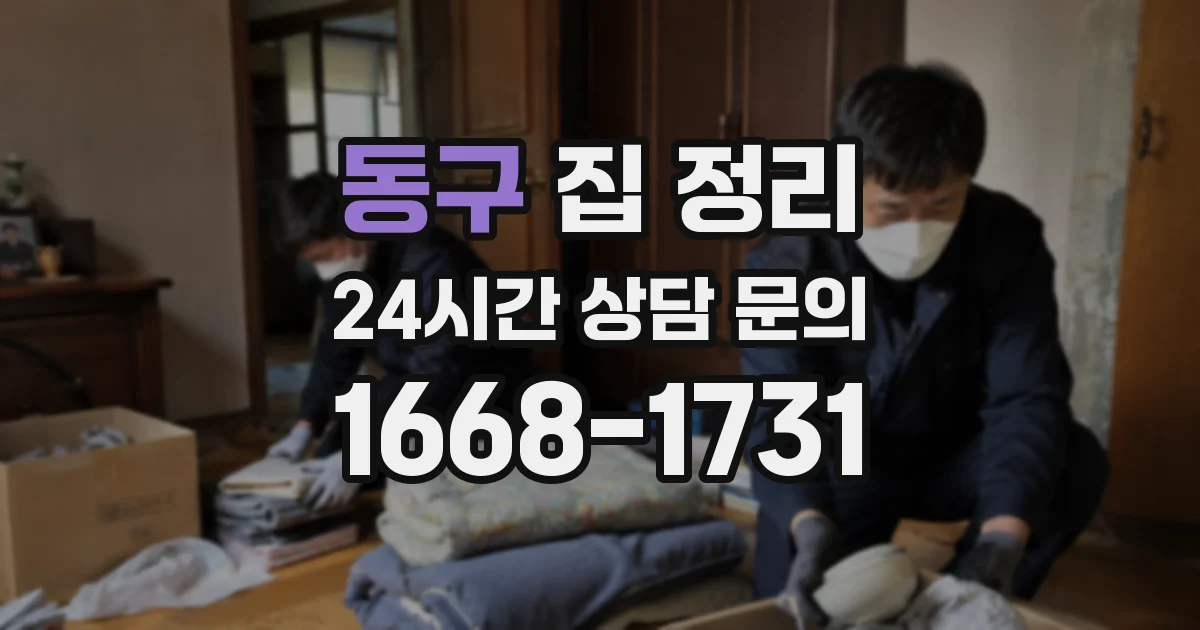 동구 집 정리