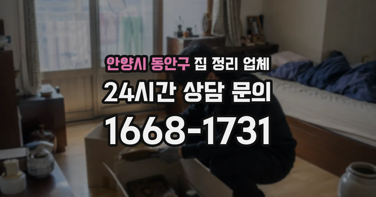 안양시 동안구 집 정리 업체