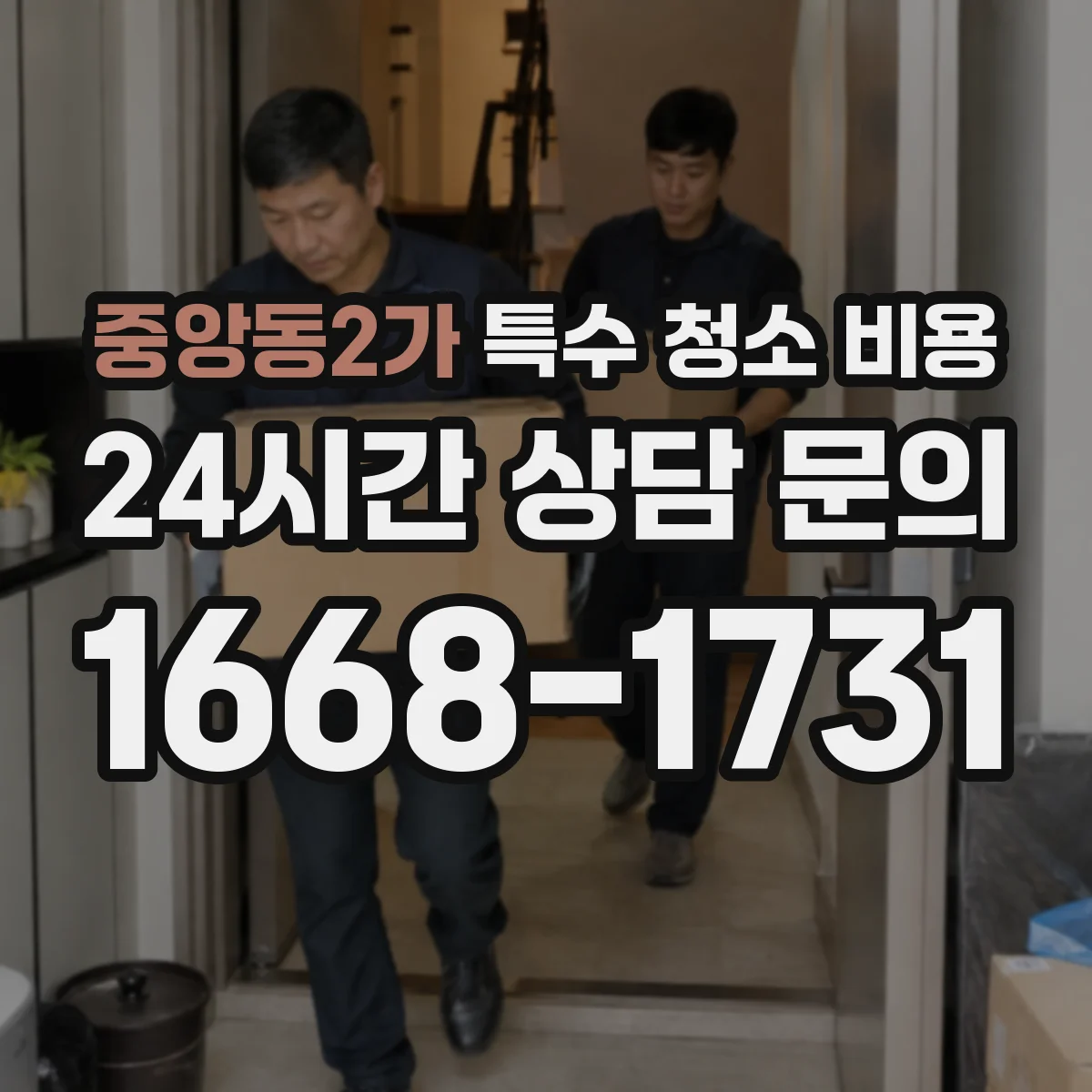 중앙동2가 특수 청소 비용