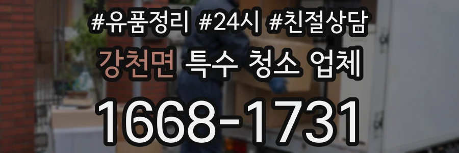 강천면 특수 청소 업체