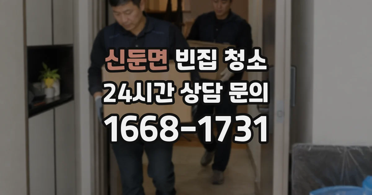 신둔면 빈집 청소