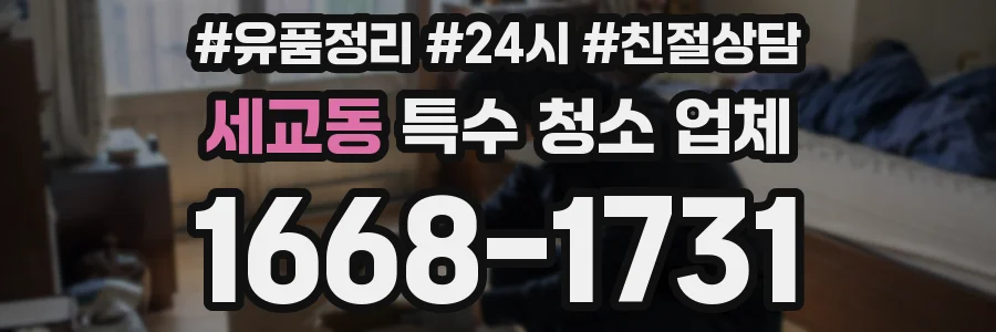 세교동 특수 청소 업체