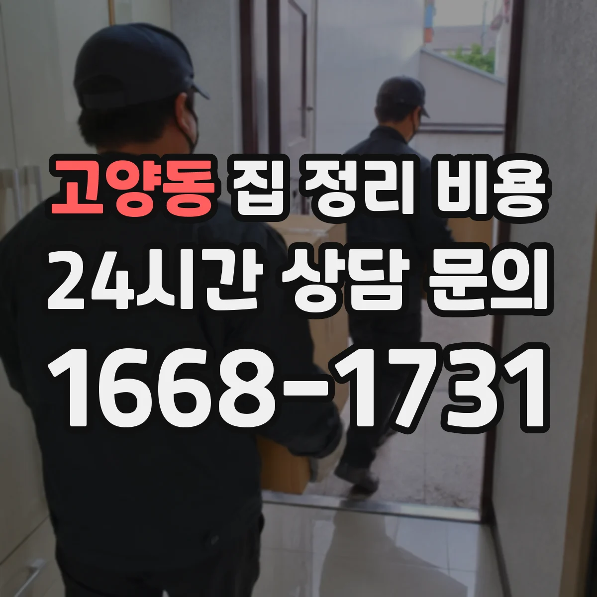 고양동 집 정리 비용