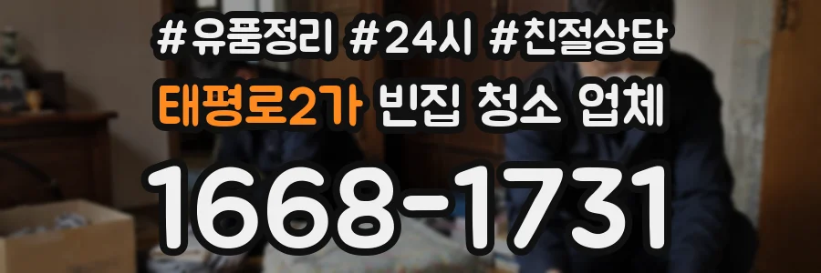 태평로2가 빈집 청소 업체