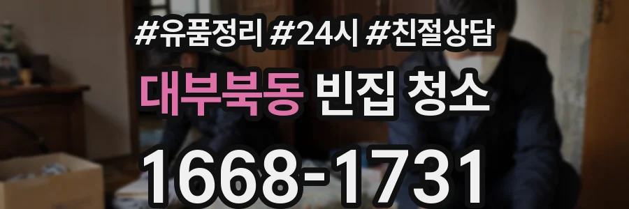 대부북동 빈집 청소