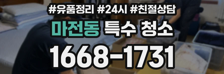 마전동 특수 청소