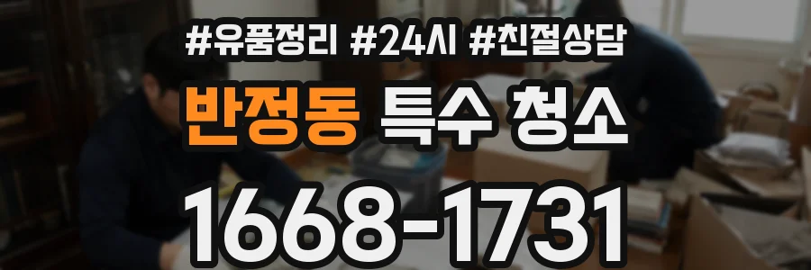 반정동 특수 청소