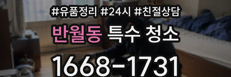 반월동 특수 청소