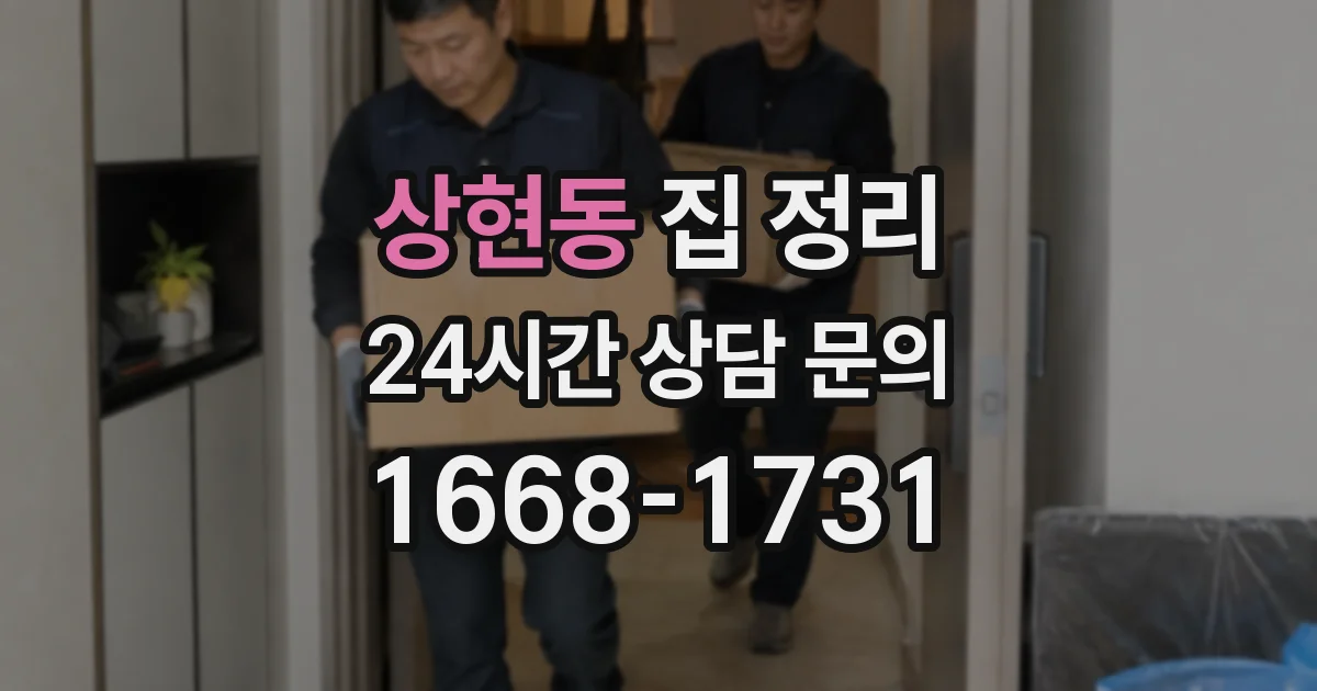 상현동 집 정리