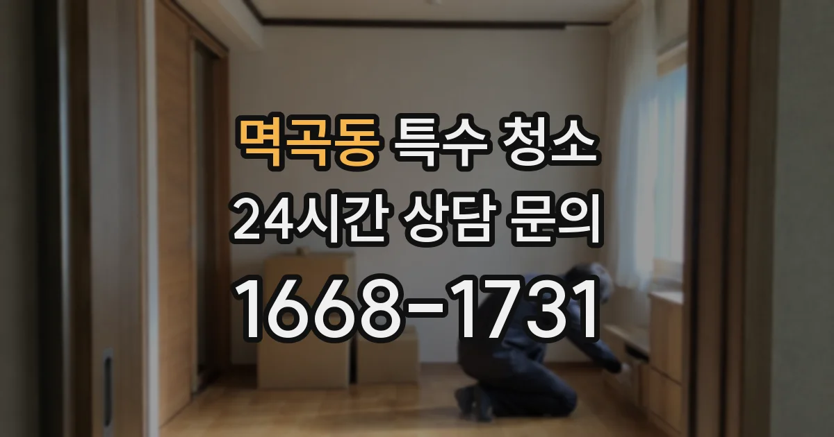 멱곡동 특수 청소