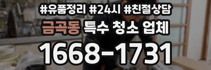 금곡동 특수 청소 업체