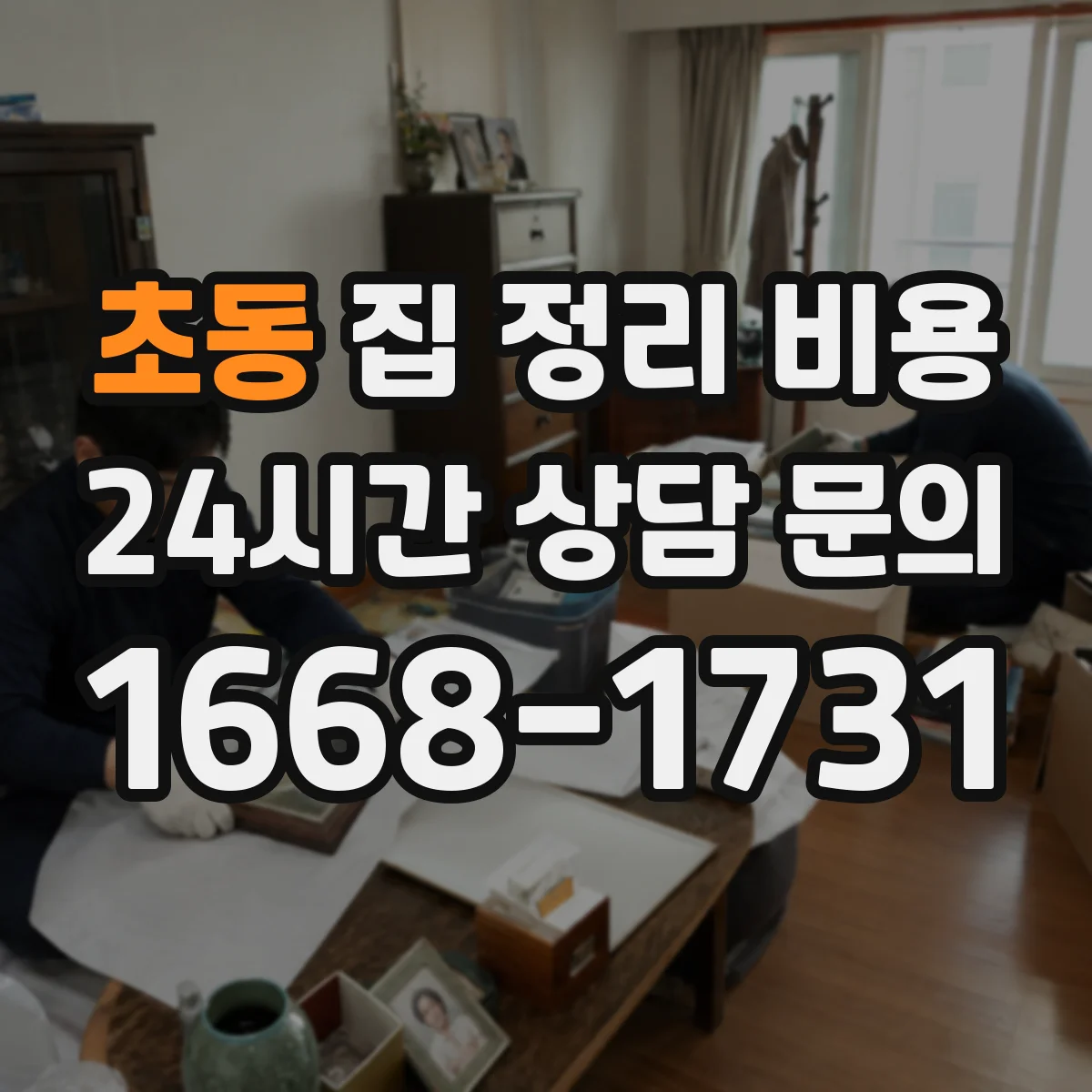 초동 집 정리 비용