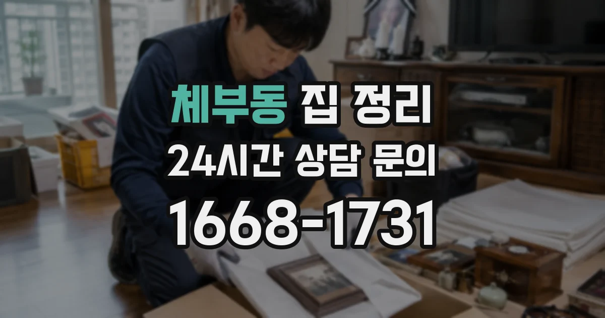 체부동 집 정리
